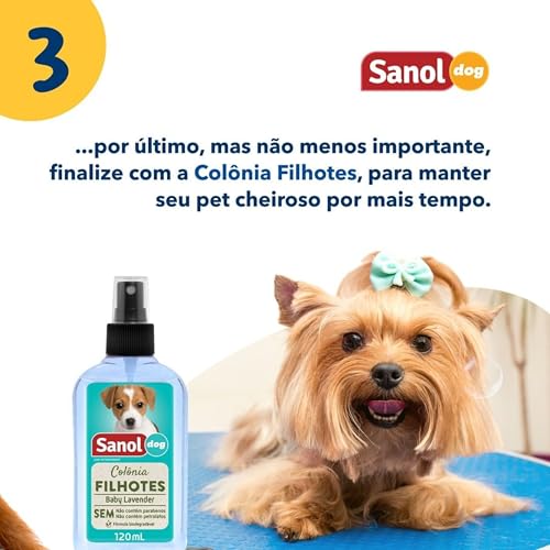 Sanol Dog Kit - Shampoo / Condicionador / Ganhe 1 Colônia Variado Verde