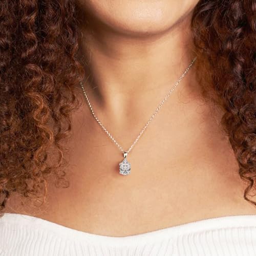 FRIENDLY DIAMONDS 0.75 Carat - 6 Carat IGI Certified Lab Grown Diamond | Martina Solitaire Lab Diamond Necklace 14K Or 18K White, Yellow Or Rose Gold | FG-VS1-VS2 Quality2