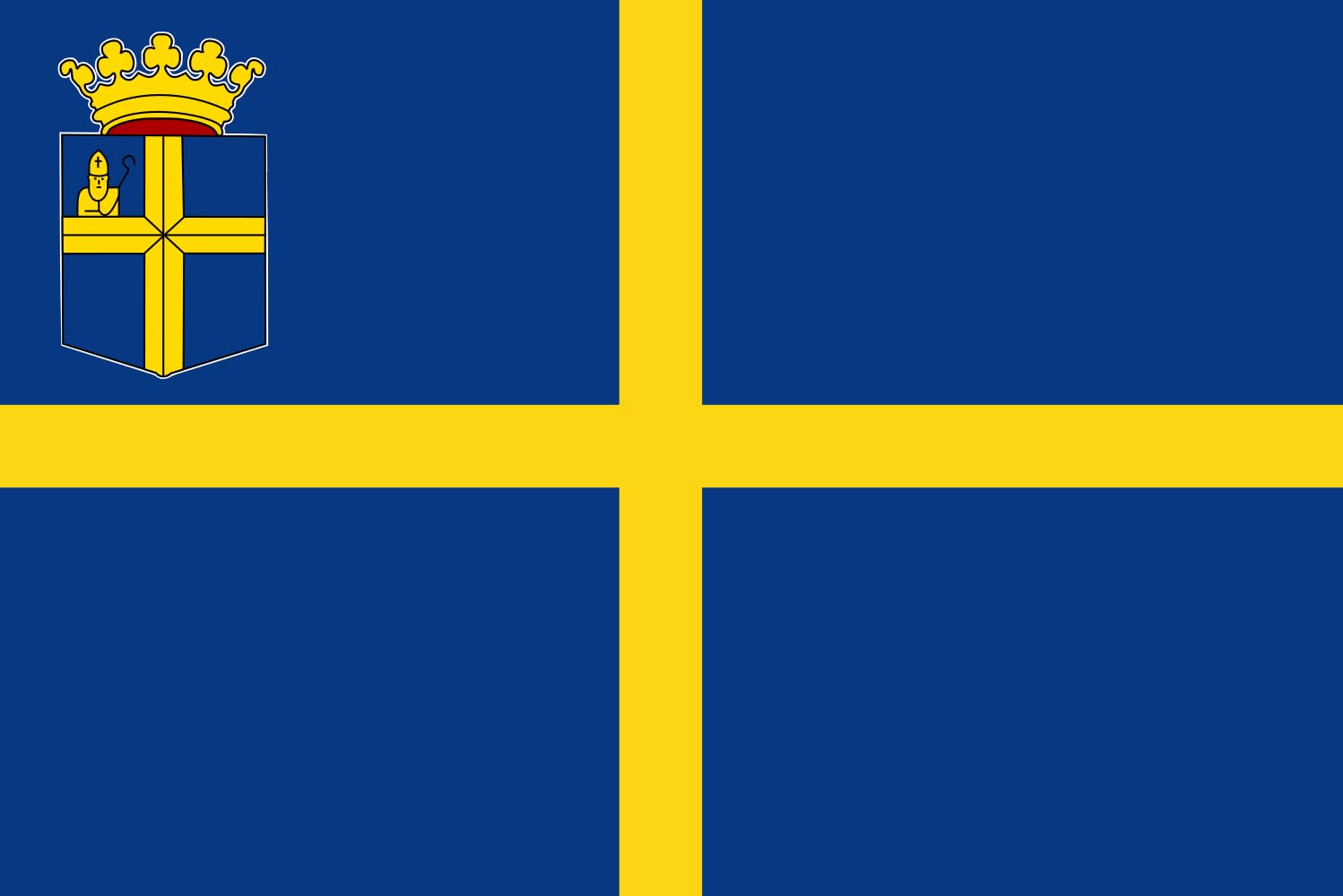 Drapeau de la municipalité d'Oldenzaal grand format parfait pour décorer un événement hollandais