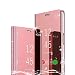Produktbild Mayo für Samsung Galaxy Note 10 Plus 2019 Hülle, Luxus Plating Smart Clear View Flip Schutzhülle mit Standfunktion Anti-Scratch Bookstyle Tasche Handyhülle-Rose Gold