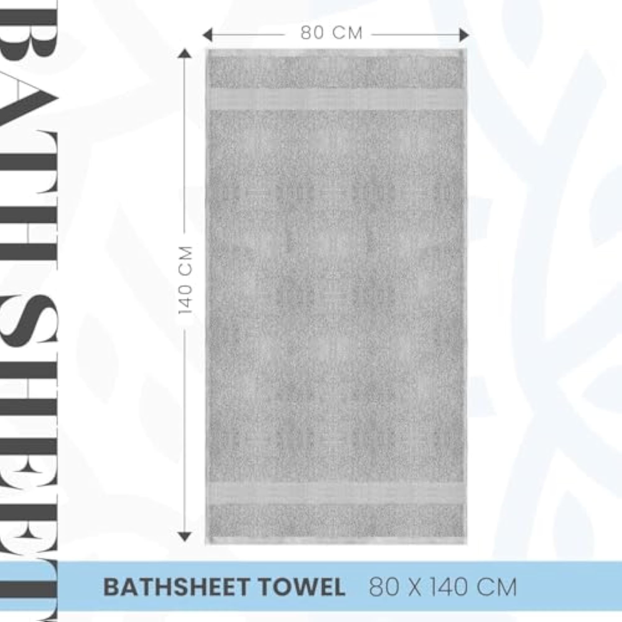 Cotton Bath Sheet Set, 100% Cotton, Pack of 2