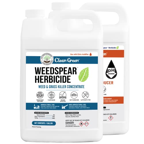 Weedspear Herbicide With Citric Acidifier - Natural Weed Killer - Omri Listed - Glyphosate Free #TOP2