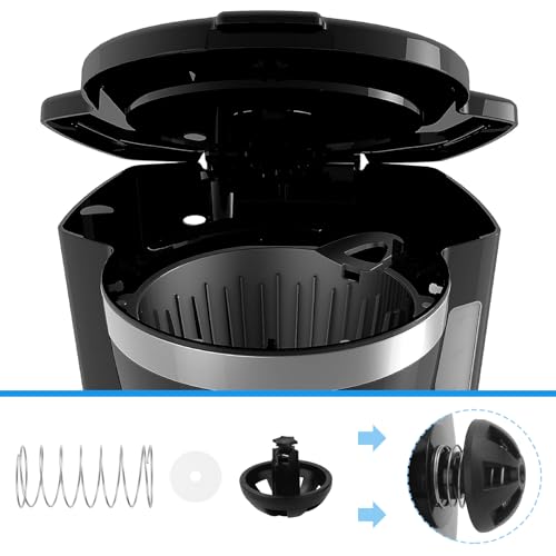 Image of Coffee Machine Brewing Basket Bottom spring loaded stopper kits Fits for Black+Decker coffee makers Brew Basket, fits majority 4-12 Cup Drip Coffee Makers