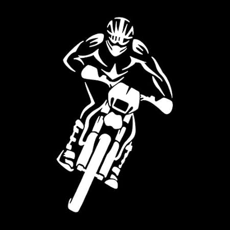 Amazon Co Jp 車のステッカーの装飾 10 6cm 17 8cmモトクロスオートバイレースドライバーカーステッカーファッションラブリーカーアクセサリー Color Name Silver 車 バイク