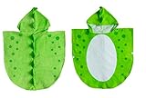 La toalla de playa con capucha para niños está diseñada en un ajuste suave y suelto para mantenerlos cómodos durante el día y la noche