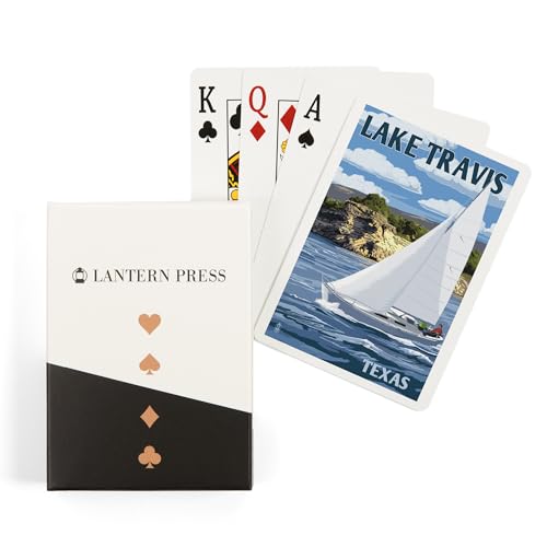 Lantern Press Austin Texas Lake Travis Baraja Poker 52 cartas