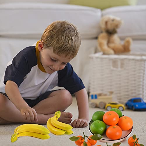Hagao Fake Banana Artificial Fruit Simulation Lifelike For Home Party Kitchen Festival Decoration 3 Pcs #TOP2