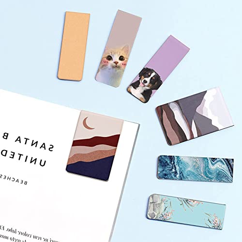 15 Pack Magnetic Bookmark, Book Marker Clip For Teachers, Students, Book Lovers.(Abstract) #TOP5