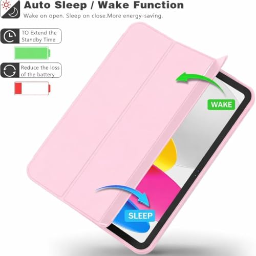 Image of ProElite Cover for Lenovo Idea tab Pro 2nd Gen 13 inch 2026 case Cover [with Pen Holder], Soft Flexible Flip Case Cover for Idea tab Pro 2nd Gen 13 inch 2026 [Recoil Series] - Pink