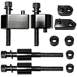 1inch &1.5inch Driver Floorboard Extensions, Floorboard Spacer Extenders Kit Fit for Harley Touring Street Glide Road Glide Road King 2009-2024 FL Trikes Include Bolts and Spacers, Black