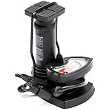 パナレーサー(Panaracer) 自転車 空気入れ フットポンプ【全バルブ対応】ゲージ付き ボール・浮き輪用アダプター付属 プラスチック製 ブラック FTP-BKG-S