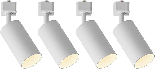 Miniatura 8 de VANoopee Cabezales de Iluminación de Riel GU10 Tipo H Negro, Cabezales de Luz de Riel LED Compatibles con Sistema Estilo Halo, Adaptador de Base