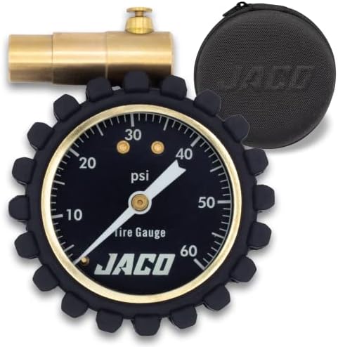 JACO MBX-60 Presta Tire Pressure Gauge for Bikes (Max 60 PSI) | MTB & XC Series