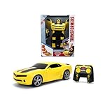 JADA, Radio Control Transformers Bumblebee convertible 28 cm, coche radiocontrol 2 canales 2,4 GHz, luz y sonido, se mueve en todas direcciones, se transforma de coche a robot, +6 años (9336112314R00)