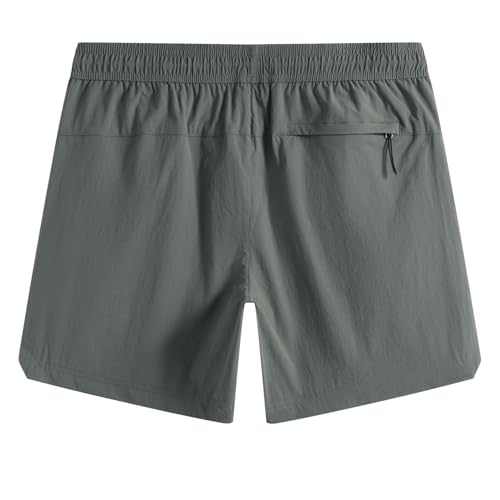 Image of maamgic Mens Swim Trunks 5 inch with Compression Liner Stretch Quick Dry Swim Shorts Swimming Trunks Bathing Suits