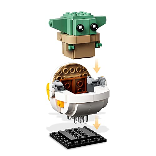 Star Wars Il Mandaloriano e il Bambino, Modellini da Costruire di Brickheadz con 'Baby Yoda', Set con Personaggi da Collezione, Idee Regalo 75317 - Gadget - Immagine 4
