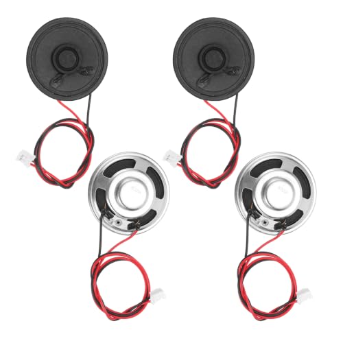 Image of sourcing map 4pcs Internal Magnet Speaker 2W 8 Ohm 2mm 300mm Terminal Wire