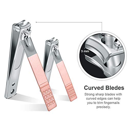 Nagelknipser Set 3Pcs, Edelstahl Nail Clipper Kit mit Nagelfeile für Pediküre und Maniküre, Scharfe Nagelzwicker… – Bild 3