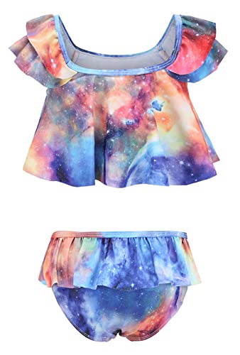 Image of Girls Two Piece Swimsuits Bikini Bathing Suit for Kids Hawaiian Swimwear Set 3-16 Years