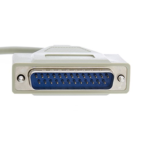 Cablewholesale Db9 To Db25 Serial Cable, 9 Conductor 28 Awg Single Shielded Rs232 Serial Cable, Db9 9 Pin Male To Db25 25 Male Connector Serial Cable, Beige, 6 Foot #TOP1