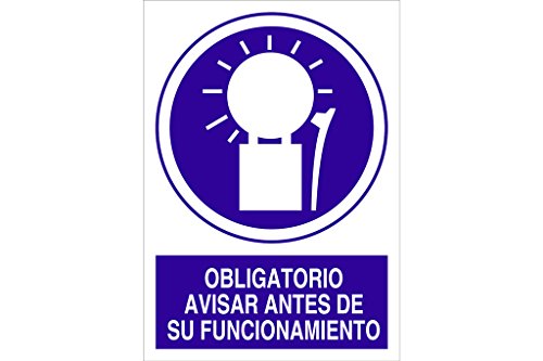 Cofan - Plimpo Señal Poliestireno 420X297Mm Obligatorio Avisar Antes De Funcionamiento En Oferta Cofan O70Pl420297 Señal Poliestireno, 420 X 297 Mm