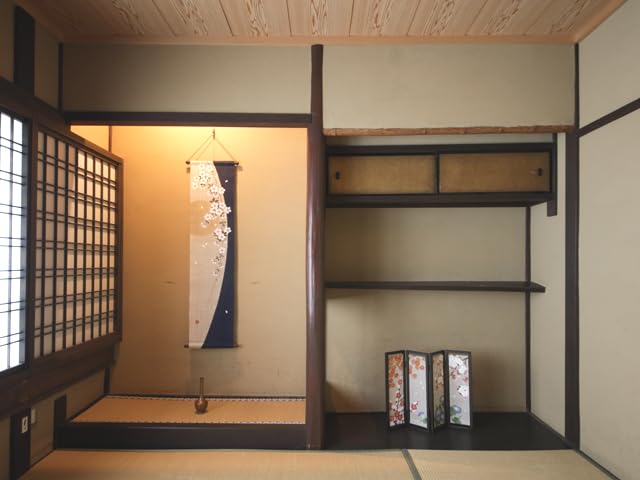和風タペストリー【枝垂月】京都洛柿庵 Amazon.co.jp: 和風タペストリー【枝垂月】約36×130cm 京都 洛柿庵 和