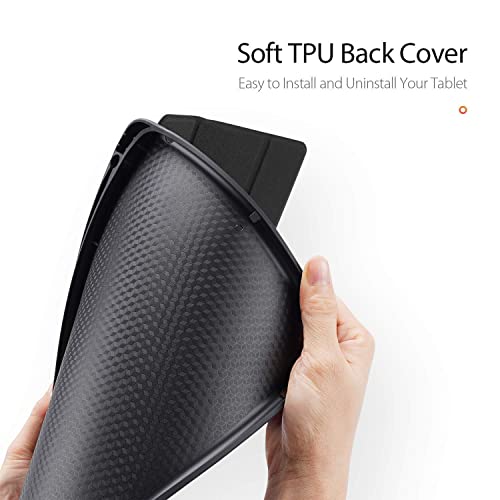 Image of Mcart Flip ipad Cover iPad 9.7 case 2018 /2017 5th ipad case 6th Generation Model A1822 A1823 A1893 A1954 & ipad Air 2013 A1474 A1475 A1476 A1566 A1567 (Matt Black)
