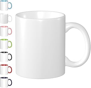 Personalized 11oz Ceramic Coffee Mug - Custom Photo, Text, Logo on Both Sides | White Gift Mug for Family & Shops