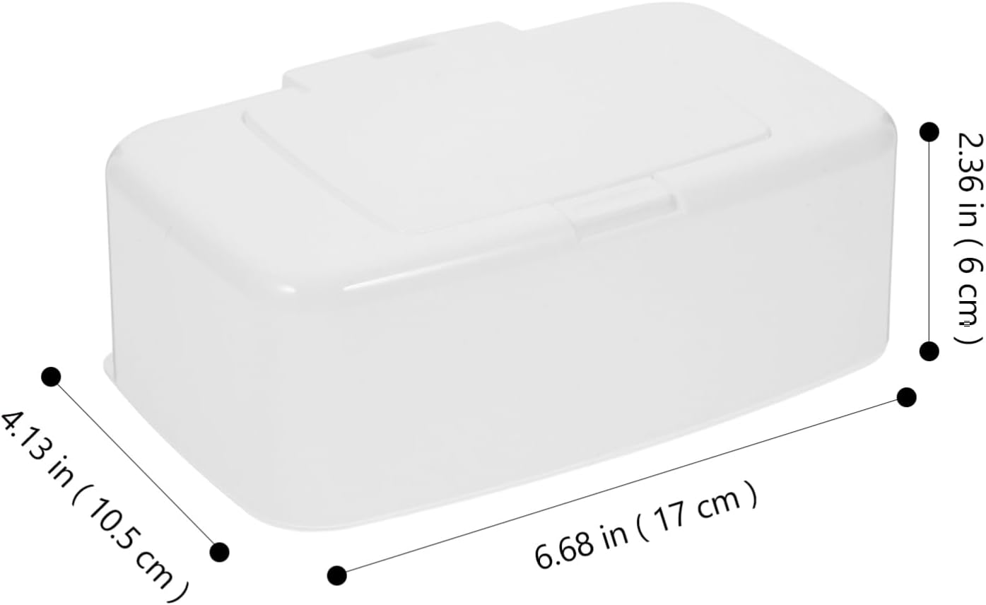 Cabilock Wipe Dispenser Lid 2pcs Portable Wet Wipe Holder Refillable Tissue Storage Box for Home and Diaper Bag Easy-to-Use Design