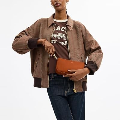 COACH Women's Natural Grain Leather Plaza Bag