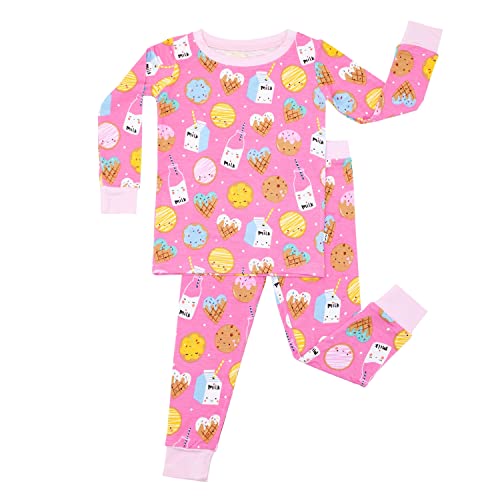 Image of Little Sleepies Two-Piece Pajama Set for Boys & Girls, Soft Viscose from Bamboo, Snug Matching Family PJs, Toddler to Teen
