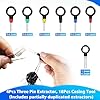 Kikerike Terminal Removal Tool Kit 139 Pcs Depinning Tool Electrical Connector Pin Removal Tool Kit Pin Extractor Tool Set Wire Terminal Release Tool for Automotive Car Household Devices