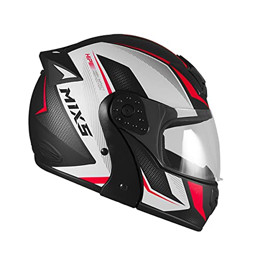 Capacete Escamoteável MIXS Gladiator Neo Fosco 62 Vermelho/Branco/Preto