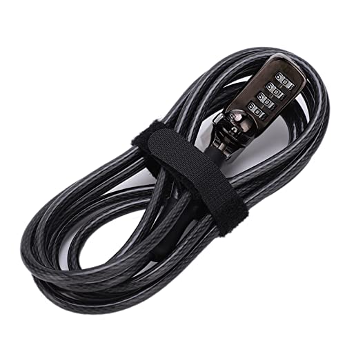 TOPINCN Serrure à Combinaison sans clé étendue pour Ordinateur Portable, Facile à Utiliser, Adaptée à la Plupart des Appareils, avec Trou de sécurité de Verrouillage à Fente pour la Maison ou Les
