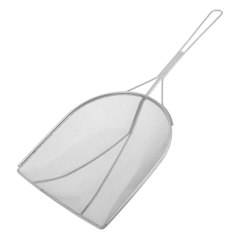 Abaodam Stainless Steel Outdoor Camping Oil Skimmer Fine Mesh Strainer Spoon for Cooking Lightweight and Durable Kitchen Utensil for Frying and Easy Storage