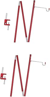 TOYANDONA Soporte De Iluminación para Poste De Camping Soportes Plegables para Exteriores Soporte para Linterna Portátil Soporte para Linterna Accesorios De Viaje Aleación De Aluminio