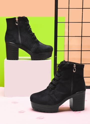 Image of SilverArrow womens Velvet Echo Boots | Classic Design and Western Wears | Short Boot For Casual, Outdoor and Holiday Outings
