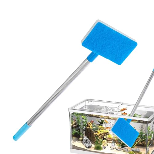 Brosse de nettoyage pour aquarium | Grattoir-brosse à algues à manche long réglable | Accessoires Nettoyage Aquarium,pour maison, cuisine, aquarium, algues, tortues, reptiles, terrarium, eau, parois