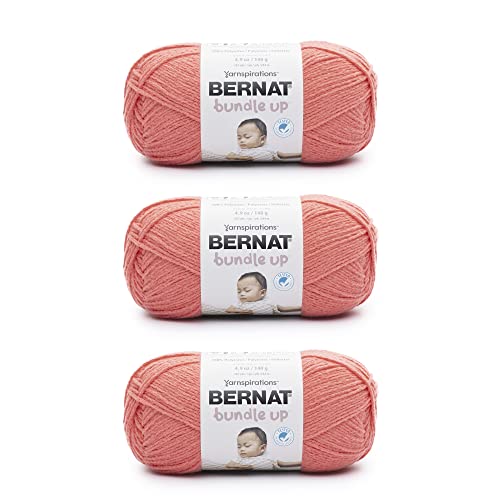 Image of Bernat Bundle Up Red Wagon Yarn - 3 Pack of 141g /5oz - Polyester - 4 Medium (Worsted) - 267 Yards - Knitting, Crocheting & Crafts