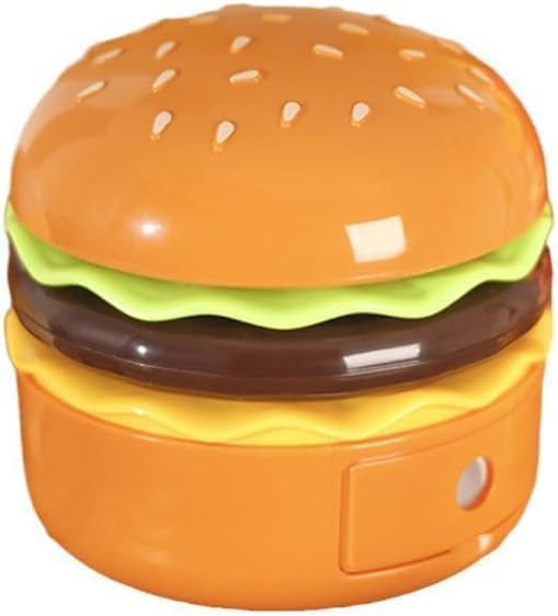 CHANLAOSAN Cute Desk Lamp,Table lamp,Night Lights,Hamburger Small Night lamp,Desk Accessories, Room Decor for Boys Girls Gifts, Yellow