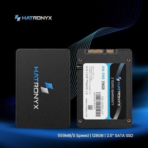 Image of HX-550 256GB 2.5 Inch SATA III Internal SSD with Micron 3D NAND | Up to 560MB /s Read & 518MB /s Write | High Speed SSD for Laptop Desktop Upgrade | 3+3 Year's Extended Warranty