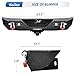 OEDRO Rear Bumper Combo Compatible for 07-18 Jeep Wrangler JK & Unlimited with 2