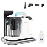 Upholstery Cleaner Machine & Carpet Cleaner | Portable Spot Cleaner with Strong Suction and Scrubbing Brush for Pet Stains, Spills on Couches, Rugs, Mattresses, Car Interiors (White)