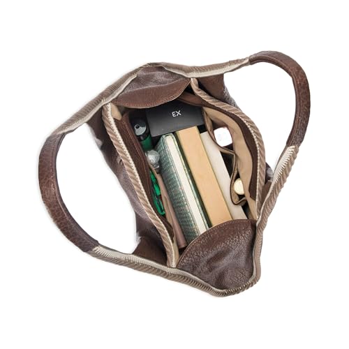 Image of Lino Perros Avril Coffee Stylized Womens Hobo Tote Bag