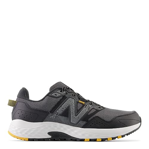 New Balance Tênis de corrida masculino 410 V8 Trail, Castlerock/preto/ouro universitário, 39