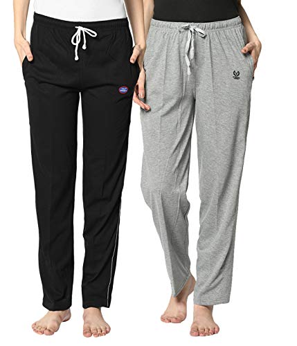 Image of Mack Jonney Cotton Blended Regular Fit Trackpants for Women(Pack of 2)-D1 D1 4Mlg 02-P