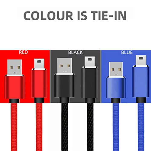 GMBYLBY USB Cable A-Male to Mini-B Cord USB 2.0 Charger Cable for Digital Camera MP3 Player Receiver USB to USB Cable Cell Phone Accessories