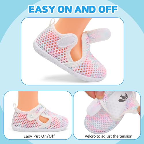 Image of FEETCITY Boys Girls Water Shoes Kids Aqua Socks Quick Dry Barefoot for Beach Swimming Pool
