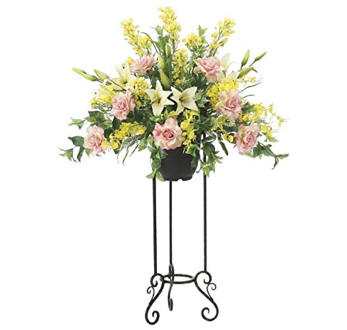 光触媒 人工観葉植物 光の楽園 フレッシュロ-ズスタンド 2048A450