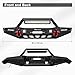 BESTZHEYU Front and Rear Bumper Compatible with 1989 1990 1991 1992 1993 1994 1995 1996 1997 1998 1999 2000 2001 Cherokee XJ Black Steel Offroad Bumpers
